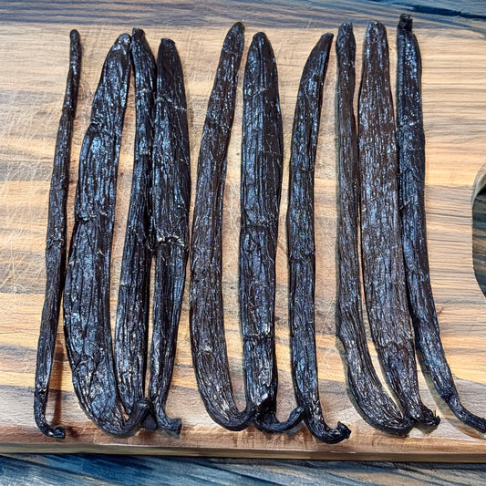 Madagascar Vanilla Pompona - 10 x MEGA VANILLA BEANS (>100 grams)